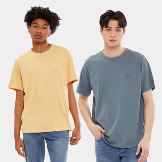 【Hang Ten】男裝-經典純棉圓領腳丫短袖T恤(多色選)