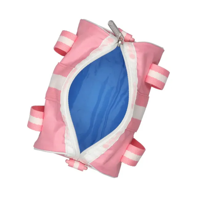 【Lesportsac】迷你圓桶包 運動包 送禮 禮物 推薦 女包(滾邊花漾粉)