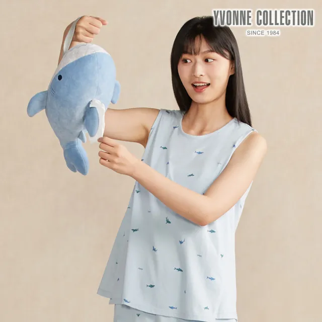 【YVONNE 以旺傢飾】鯊魚車用面紙套-海島藍