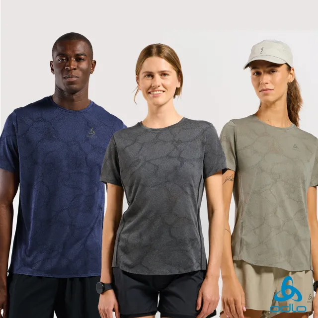 【ODLO】男 女 Zeroweight Chill-Tec ENGRD 短袖T-SHIRT(抑菌抗臭 吸濕排汗 跑步服飾 登山服飾 快乾)