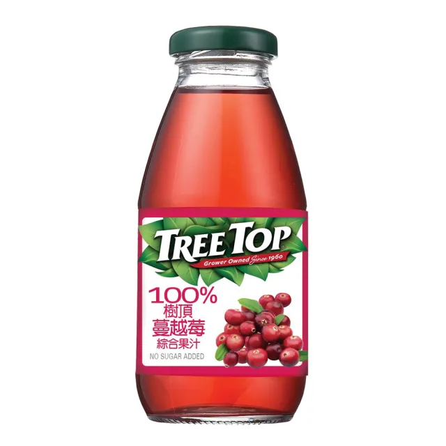 【Tree Top 樹頂】100%蔓越莓綜合果汁 300mlx1箱(共24入)