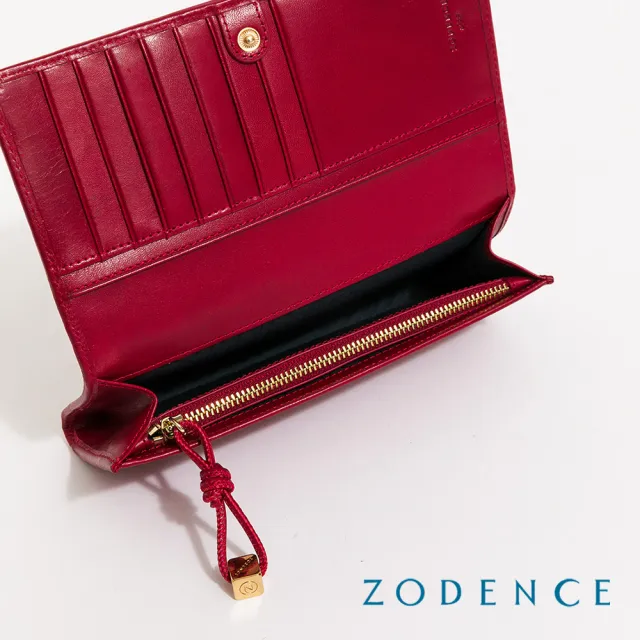 【ZODENCE 佐登司】CRAFTSOUL進口真皮手工上色編織長夾(多色)