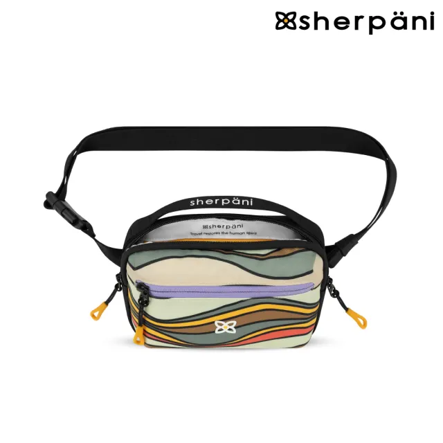 【Sherpani】雙11 RFID 防潑水多功能腰臀包-25I Hyk 2L｜花紋(防水包 撥水 環保 防盜錄)