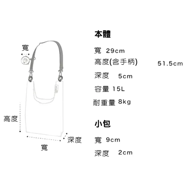 【KIU】雙11 日本 可斜背防水包 購物袋 可收納 包包吊飾可掛 附菊繩(449-169 迷幻花園)