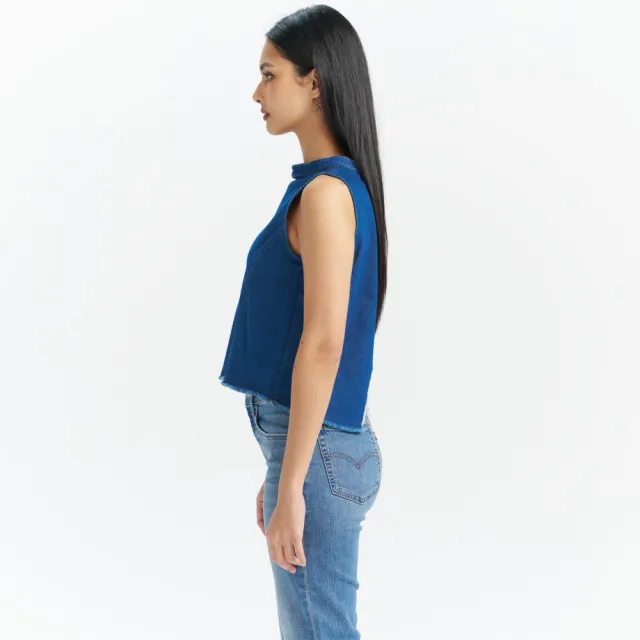 【LEVIS】女款 背心 無袖背心 短版背心 小馬甲 熱賣單品 003U2-0000