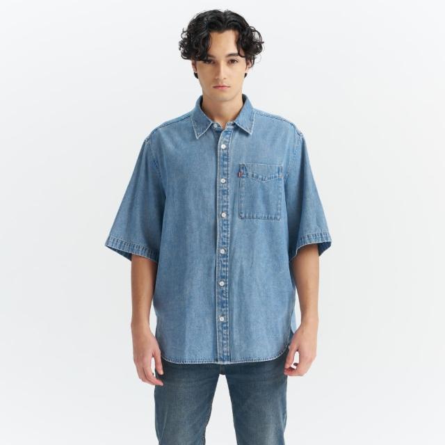 【LEVIS】男款 襯衫 短袖襯衫 牛仔襯衫 牛津襯衫 上衣 熱賣單品 002WR-0001