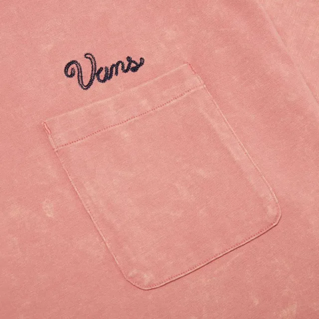 【VANS】官方旗艦 Tokyo Design Collective Washed Out 粉橘色短袖T恤