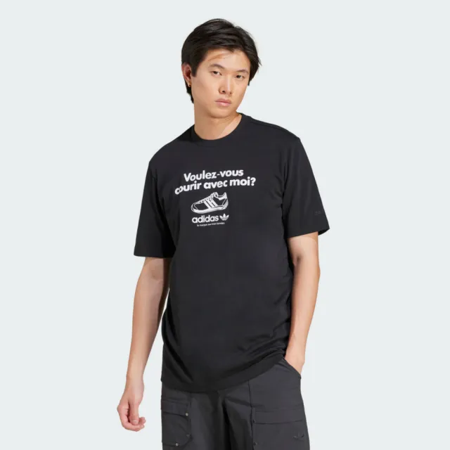 【adidas 愛迪達】Grfx Tee 男 T恤 運動上衣 休閒短袖 黑 亞版(JC8366)