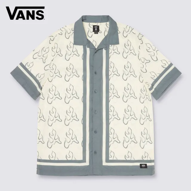 【VANS】官方旗艦 Blaze Border 白色短袖襯衫