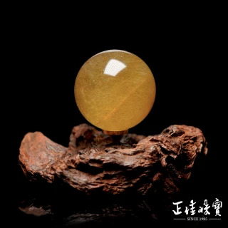 【正佳珠寶】金髮晶 頂級透體滿絲金髮晶球 52mm 金髮晶水晶球