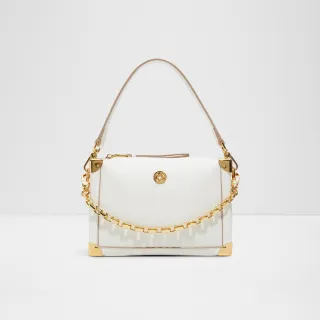 【ALDO】VALERIANA-時尚典雅箱型設計肩背包-女包(白色)