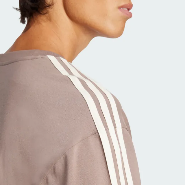 【adidas 愛迪達】Oversize Tee 男 T恤 運動上衣 休閒短袖 卡其 亞版(JP1058)