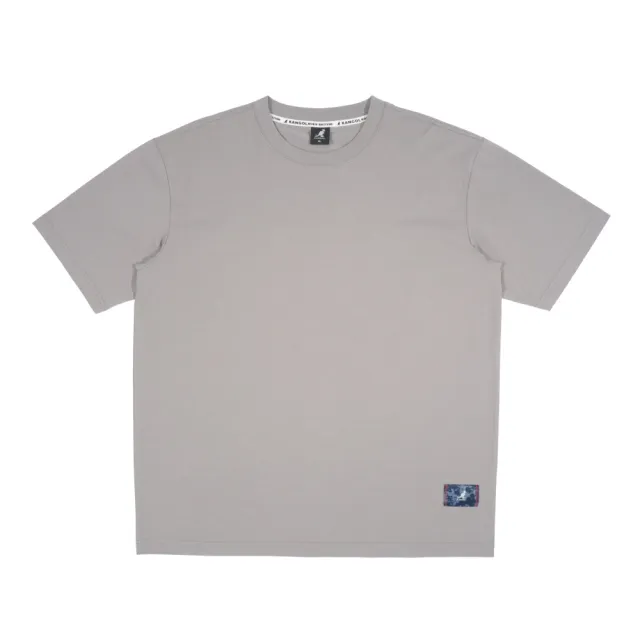 【KANGOL】短T 灰色 貼布 牛仔 棒球帽 短袖 中性(6525101712)