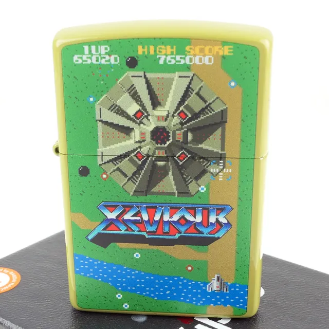 【Zippo】日系~南夢宮傳奇遊戲系列-Xevious 鐵板陣圖案設計打火機~大型電玩/任天堂/雅達利
