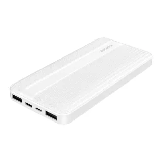 【Philips 飛利浦】DLP1815 10000mAh 20W雙向PD快充 2孔輸出 行動電源_37Wh_具Wh標示(LED顯示)