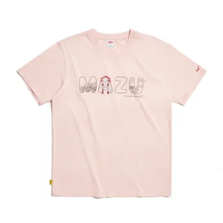 【EDWIN】男裝 白沙屯媽祖聖母冠潮流短袖T恤(淡粉紅)