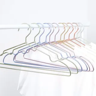 【ONE HOUSE】60支_無印款鋁合金衣架-6色可選(成人款/約底長42cm)