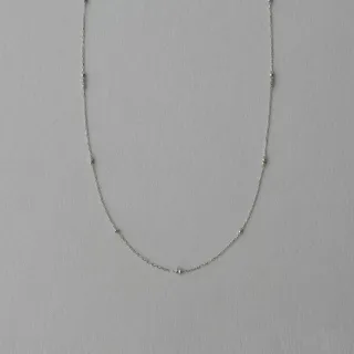 【ete】PT850 e_Grain 跳躍排列轉珠長項鍊(鉑金色)