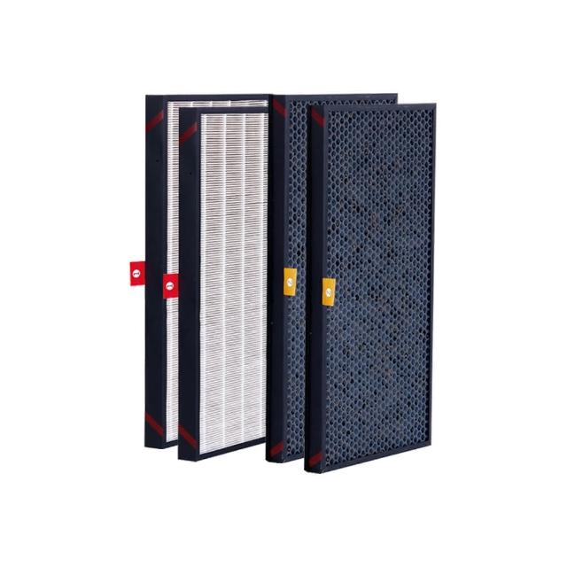 【美國Honeywell】適用KJ810G93WTW一年份專用濾網組(HiSiv濾網KJ810G93CFTW+HEPA顆粒物濾網KJ810G93HFTW)