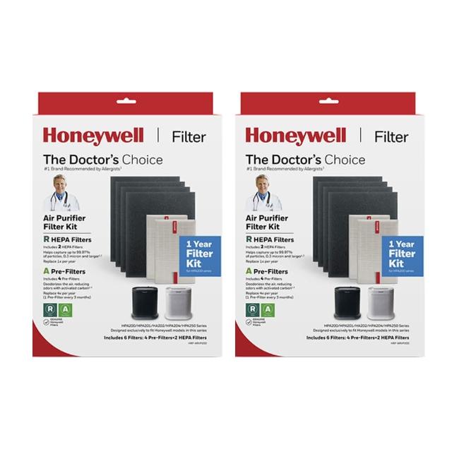 【Honeywell】兩年份耗材組(內含HRF-ARVP200 x2盒★適用HPA200/HPA202/HPA5250WTWV1)