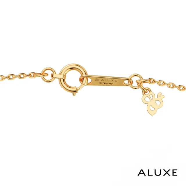 【ALUXE 亞立詩】10K金 鑽石項鍊 蜜蜂造型 迪士尼 小熊維尼系列 NNDW005