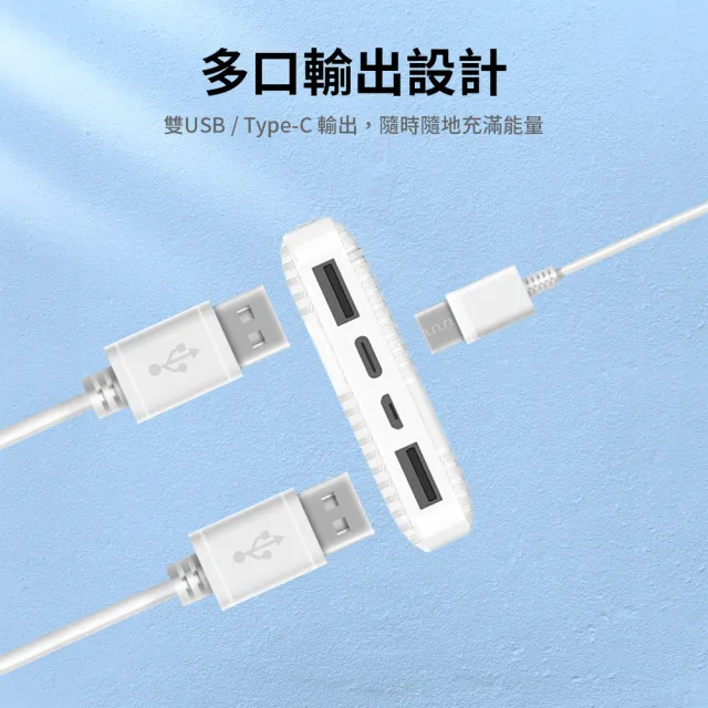 【Philips 飛利浦】DLP1815 10000mAh 20W雙向PD快充 2孔輸出 行動電源_37Wh_具Wh標示(LED顯示)