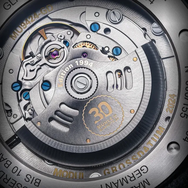 【GLASHUTTE】格拉蘇蒂．莫勒 Teutonia IV 大日期版1994 年限量版 無菸煤 M1-44-75-1994-MB(機械錶 男錶)
