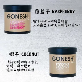 【GONESH】GONESH室內汽車用香氛膠100g(最新增量版 持久芳香)