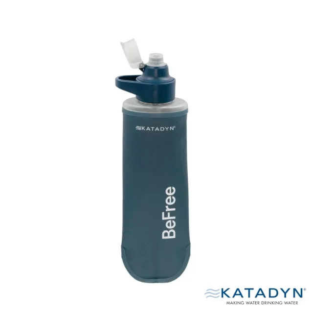【KATADYN】BeFree AC 個人隨身濾水器 0.5L 岩石藍 Slate Blue 8021401(馬布谷戶外)