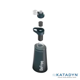 【KATADYN】BeFree AC 個人隨身濾水器 1.0L 岩石藍 Slate Blue 8021402(馬布谷戶外)