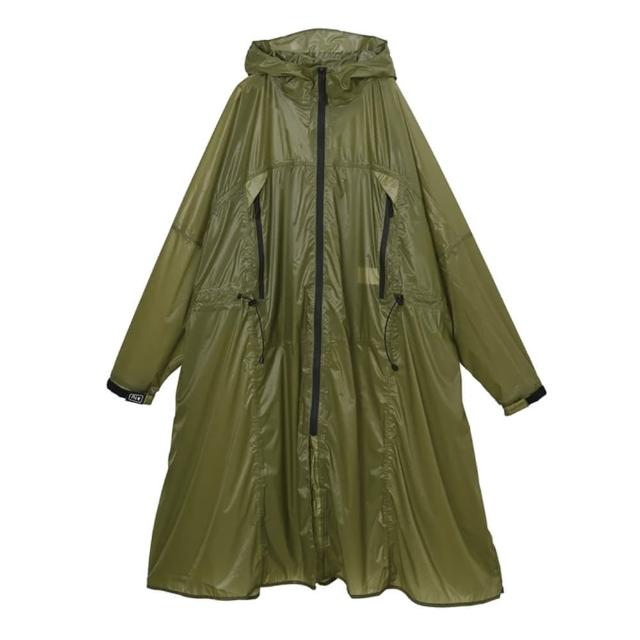 【KIU】日本 史上最輕盈空氣雨衣 男女適用(406-906 軍綠色)