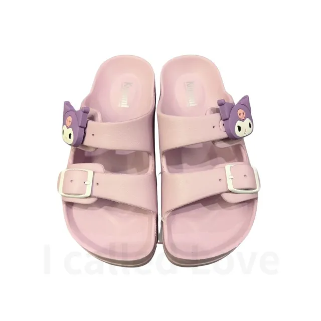 【SANRIO 三麗鷗】現貨 兒童酷洛米 大耳狗 美樂蒂 立體扣拖鞋(輕量防水 可調式拖鞋 三麗鷗 台灣製)