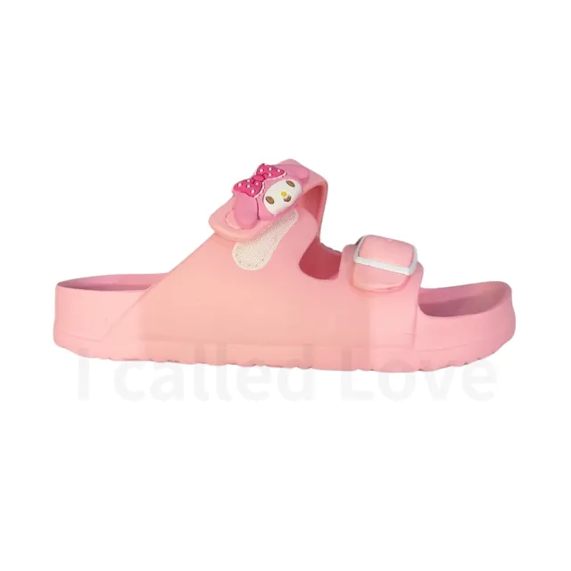 【SANRIO 三麗鷗】現貨 兒童酷洛米 大耳狗 美樂蒂 立體扣拖鞋(輕量防水 可調式拖鞋 三麗鷗 台灣製)