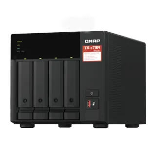 【QNAP 威聯通】搭 QM2-2P10G1TB SSD 10GbE 擴充卡 ★ TS-473A-8G 4Bay NAS 網路儲存伺服器