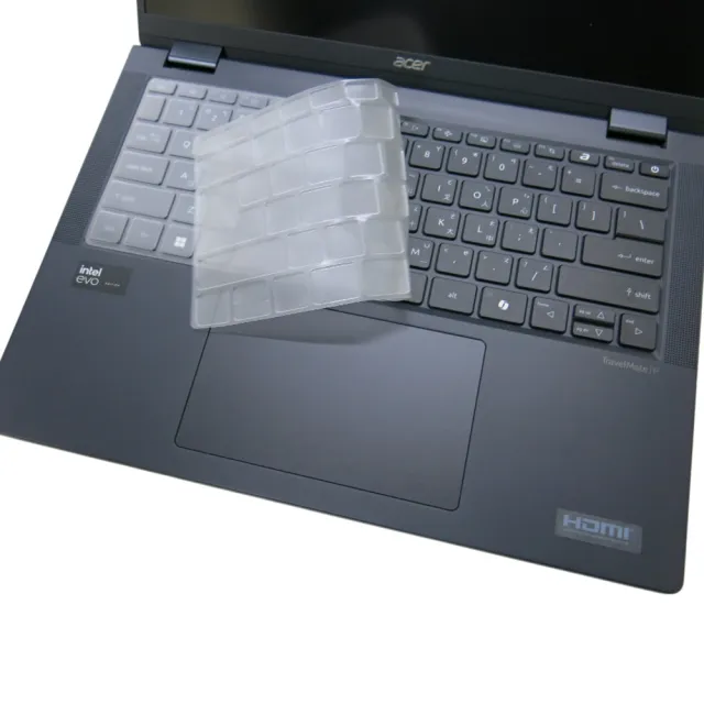 【Ezstick】ACER TravelMate P6 TMP614-73T 奈米銀抗菌TPU 鍵盤保護膜(鍵盤膜)