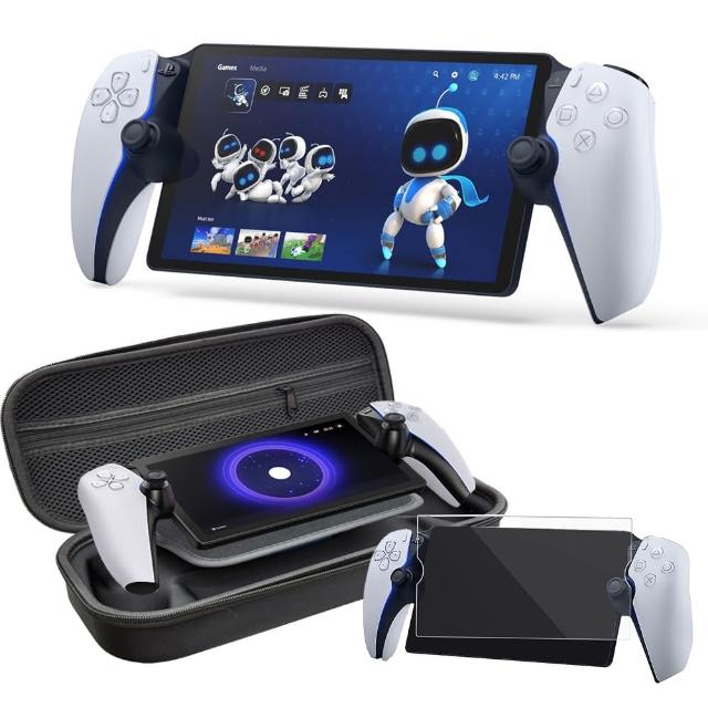 【SONY 索尼】PS Portal 遙控遊玩機+保護貼+收納包(台灣公司貨)
