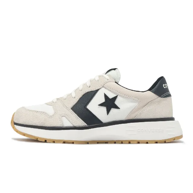 【CONVERSE】休閒鞋 Omni Trainer 男鞋 女鞋 米白 黑 麂皮 拼接 復古 情侶鞋(A13375C)
