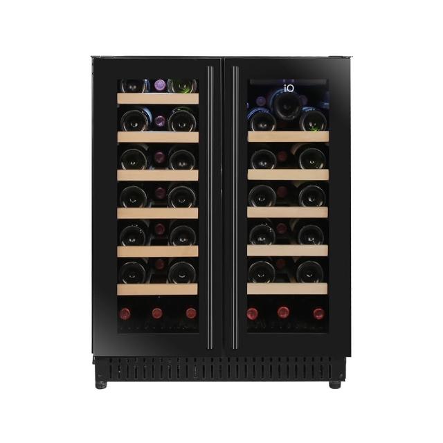 【iO】★超值品★雙門雙溫專業酒櫃i40DDBE(40瓶裝)