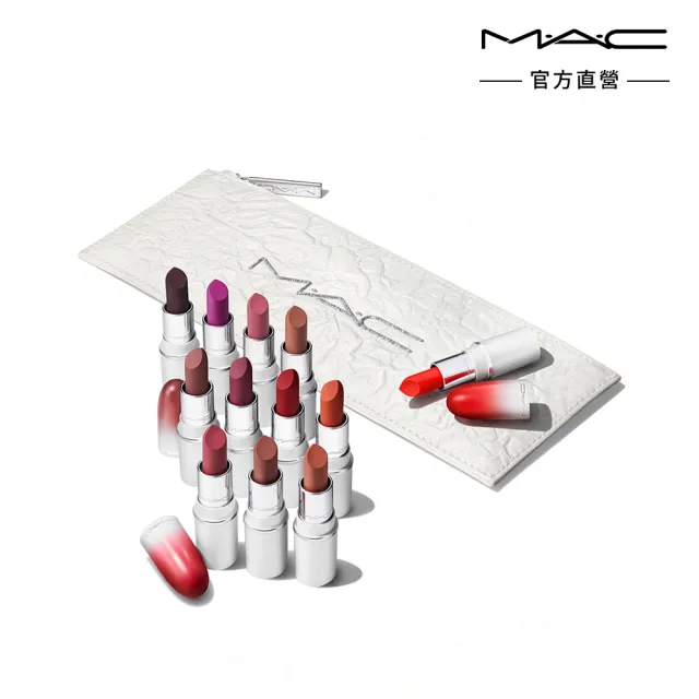 即期品【M.A.C】冰雪假期系列-12色迷你唇膏組(交換禮物)