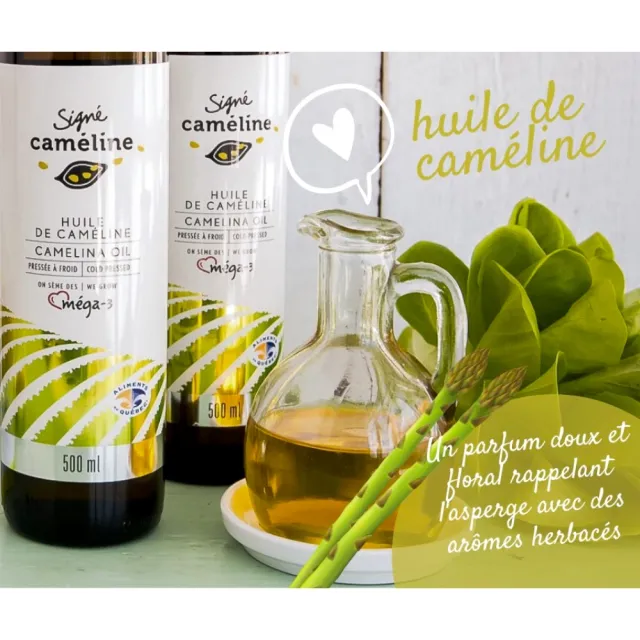 【Signe Cameline】加拿大薺藍籽油冷壓＋焙香+香皂禮盒組(250mL X 2瓶＋薺藍籽油香皂)