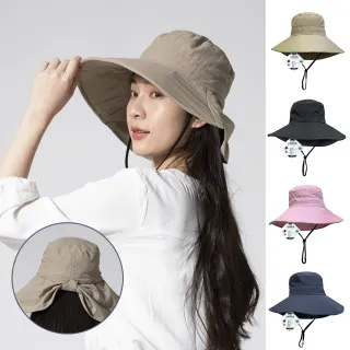 【蒂巴蕾】2入組-涼感防曬披風帽 UPF50(護頸 防潑水透氣快乾 加大帽沿 防曬帽 遮陽帽)