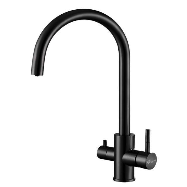 GESAI格賽 B-10123-LT5 檯面單槍水龍頭，專為廚房與衛浴設計，提供單槍便捷操作。品牌GESAI格賽以高品質材料打造，耐用防鏽，適合日常使用。本產品享有10年保固，在正常使用下非人為損壞免費維修。一年內耗材損壞免費更換（不含陶瓷芯、把手蓋、墊片、軟管、噴頭、抽拉管等）。保固範圍不包括天災、人為意外或操作不當所致故障，請依說明書正確使用，避免酸鹼清潔液以防損壞。購買後出示保固卡及發票，即可享有服務。