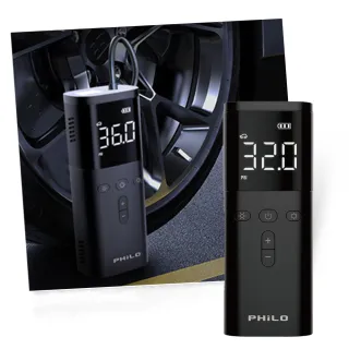 【Philo 飛樂】超大馬力快狠準10秒快速補氣TP20(胎壓打氣機/充氣機/輪胎打氣機/無線打氣機/打氣機/打氣)
