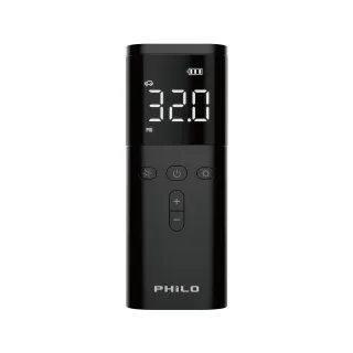 【Philo 飛樂】2入組 超大馬力快狠準10秒快速補氣TP20(充氣機/輪胎打氣機/無線打氣機/胎壓檢測/汽車打氣機)