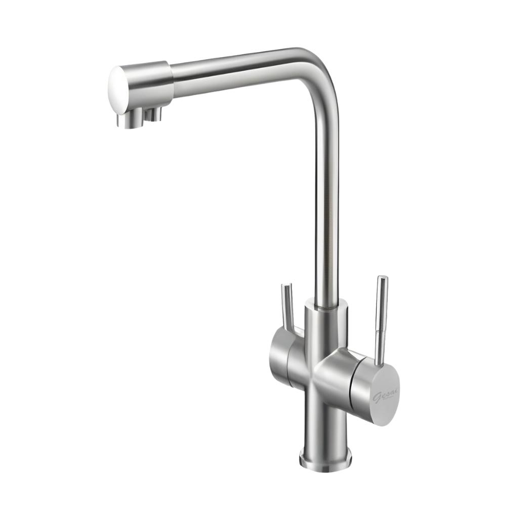 GESAI 格賽 MWAR-3100 檯面單槍水龍頭，專為現代廚房設計，提供穩定水流與耐用效能。享有長達10年保固，正常使用下非人為損壞免費維修（不含耗材如陶瓷芯、把手蓋、墊片、軟管、噴頭、抽拉管，一年內耗材免費更換）。不保固範圍包括操作不當、天災、酸鹼清潔液損壞或水垢生鏽等。保固需出示蓋章保固卡與發票，確保安心使用。