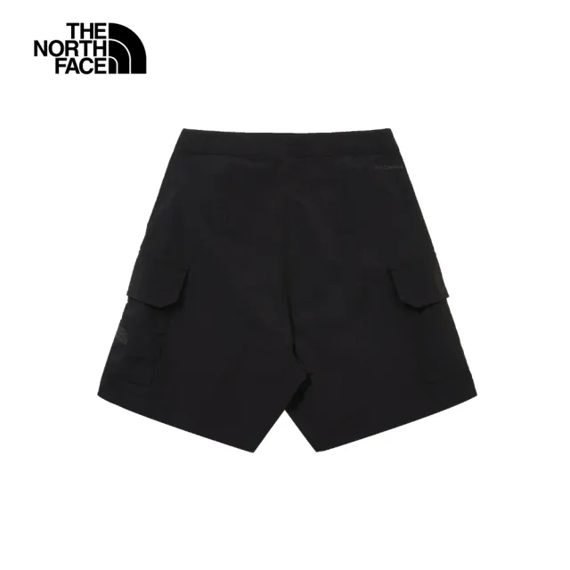 【The North Face】TNF 休閒 UPF防曬短褲 W MTN RIPSTOP CARGO SHORT- AP 女 黑(NF0A8C11JK3)
