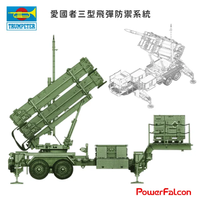 【PowerFalcon】1/35 MIM-104F愛國者三型飛彈防禦系統 PAC-3(Trumpeter 01040 軍事模型)
