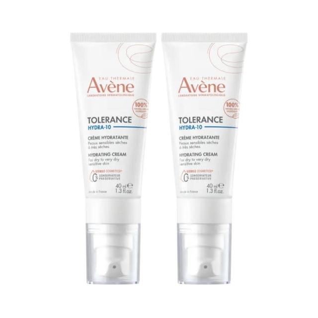 【Avene 雅漾】HYDRA-10極簡保濕霜40ml(二入組)