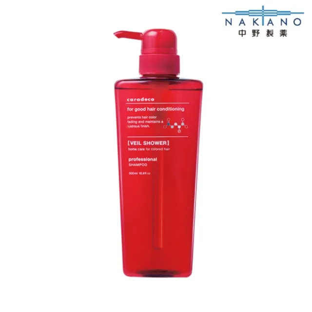 【NAKANO 中野製藥】胭脂舞色髮沐500ml(caradeco 胭脂舞色)
