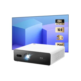 【OVO】1080P 百吋無框電視Air 智慧投影機 菲涅爾抗光幕VB1(K2-A 2000流明/自動對焦/支援側投)